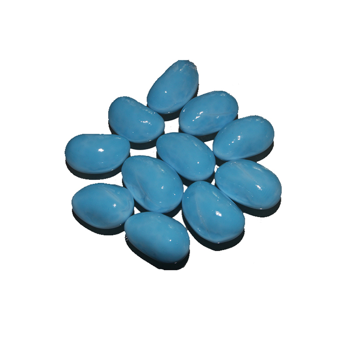 Glass pebbles
