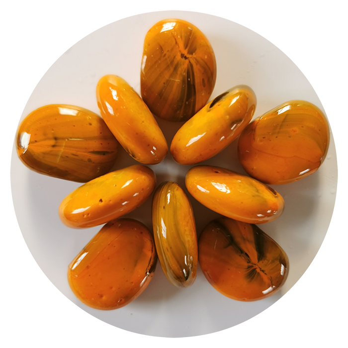 Glass pebbles