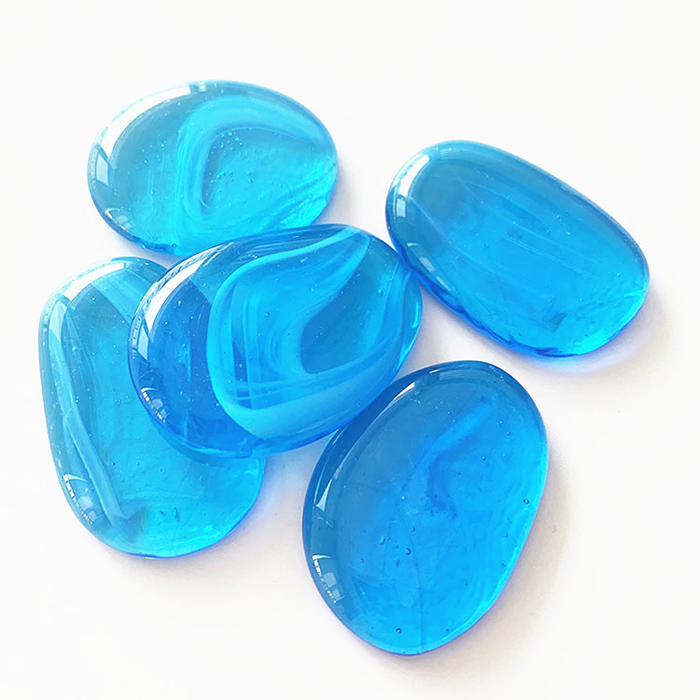 Glass pebbles