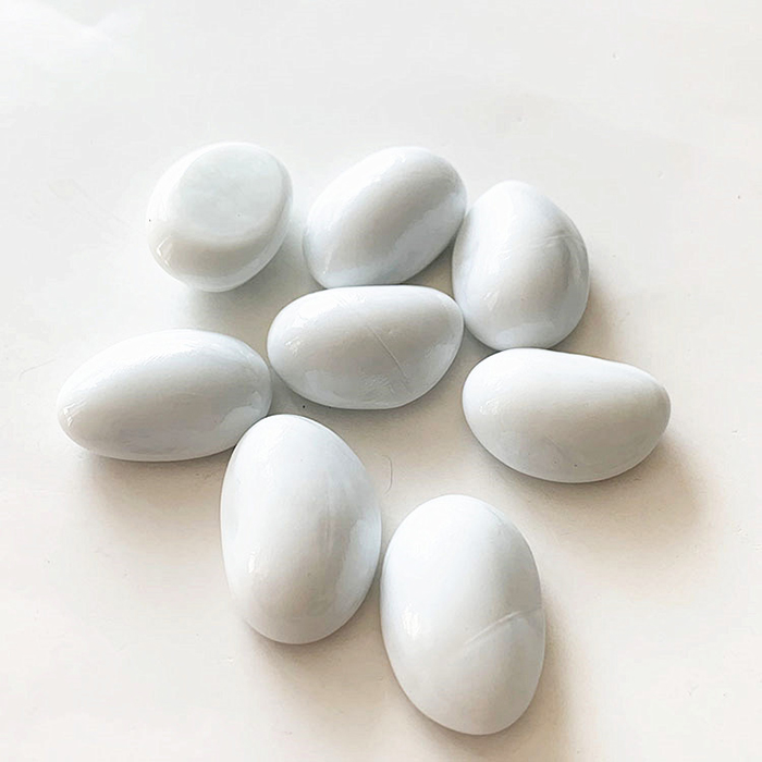 White pebbles
