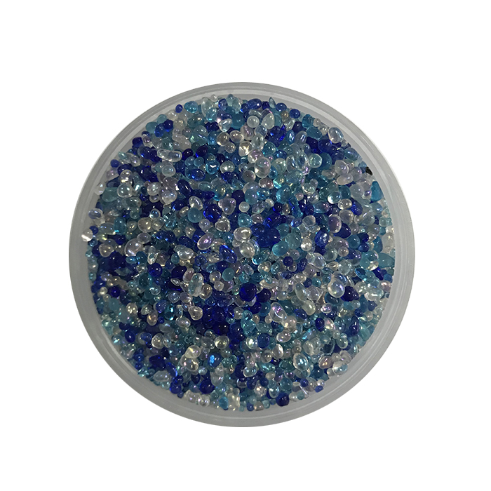 Blended glass beads