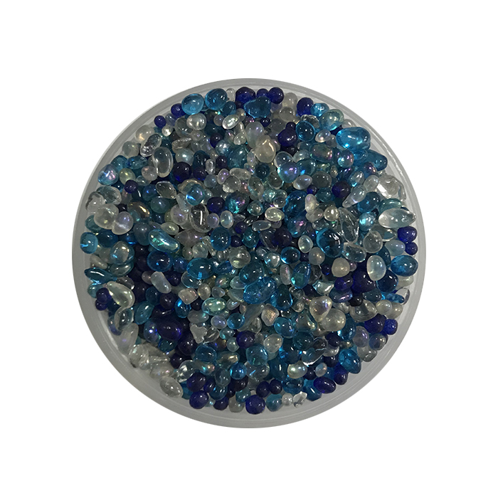Blended glass beads